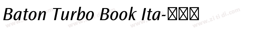 Baton Turbo Book Ita字体转换